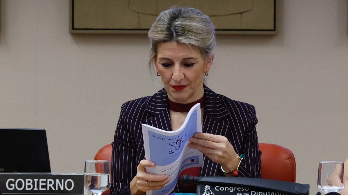 Yolanda Díaz waarschuwt voor alle maatregelen die ze in Labour gaan nemen, inclusief de ontslaghervorming