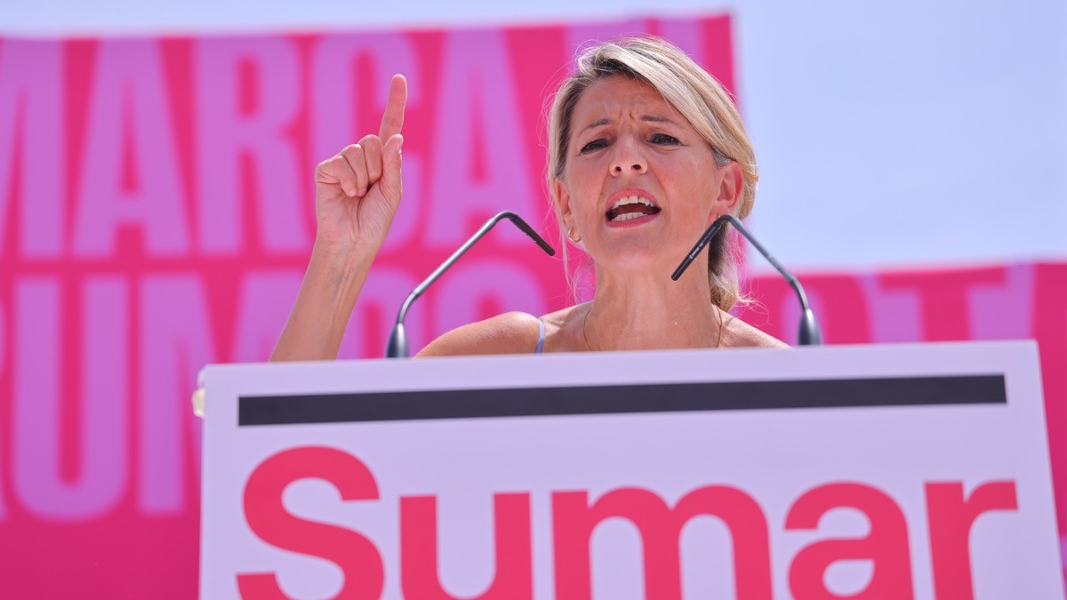 Yolanda Díaz brengt het voorstel van Sumar naar het Congres om het oneerlijke ontslag te hervormen