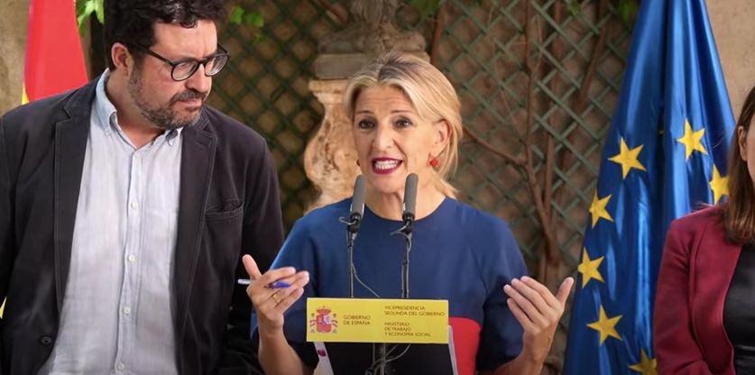 Yolanda Díaz's zasca tegen Garamendi: “De CEOE plaatst noch verwijdert regeringen in Spanje”