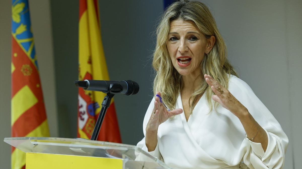 Yolanda Díaz kondigt nieuw betaald verlof aan zonder verlies van salaris of premies voor degenen die getroffen zijn door DANA