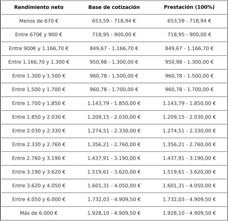 Bedrag absolute permanente handicap 2025. Bron: sociale zekerheid