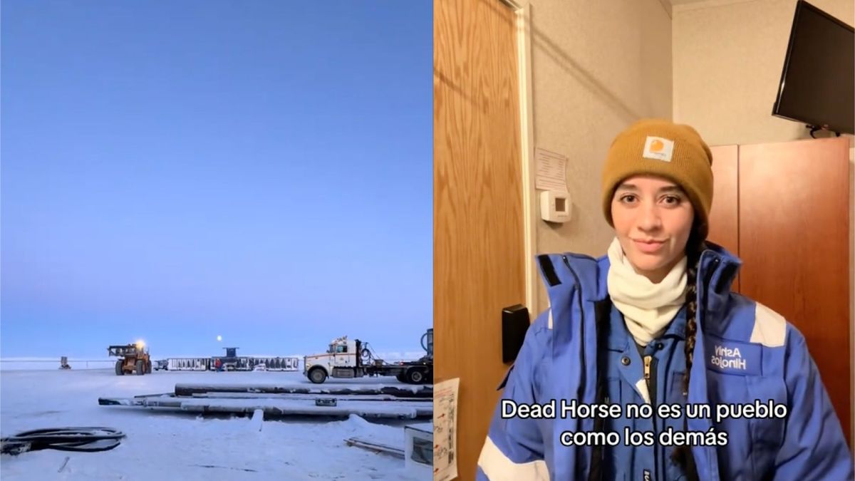 Een Mexicaanse (27 jaar) leert hoe het is om in een extern oliemaatschappij te werken van het Noordpoolgebied tot -50 graden: "Er zijn geen permanente huizen, geen scholen, alleen industriële kampen"