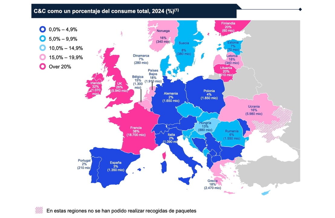 Illegale sigarettenconsumptie in Europa. (Bron: KPMG)