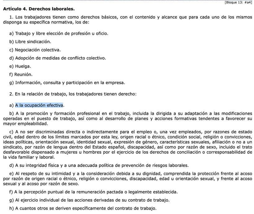 Artikel 4.2 van het statuut van de werknemers