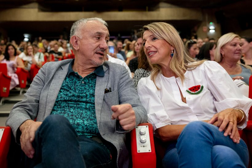 Yolanda Díaz tijdens de Ugt -dagen