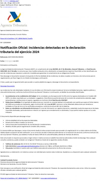 Frankish kennisgeving voorbeeld