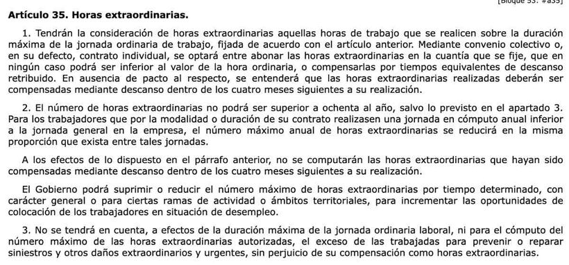 Artikel 35 van het statuut van de werknemers