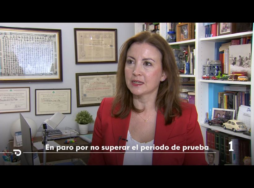 De deskundige, tijdens het interview - 'Telediario'.