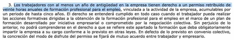 Artikel 23.3 van het Arbeidersstatuut