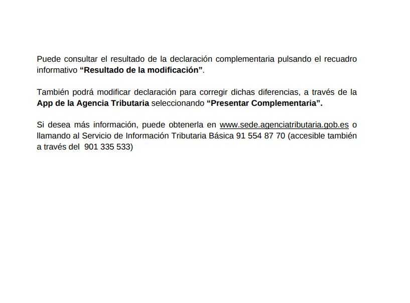 Tweede deel van de brief waarmee de Belastingdienst in 2025 belastingplichtigen op de hoogte bracht van verschillen in hun aangifte