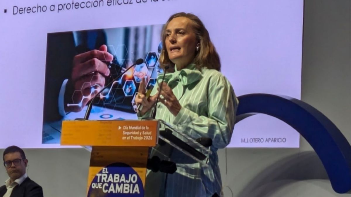 María Jesus Otero, INSST-expert, spreekt helder over de druk op bedrijven: "Er wordt van ons verwacht dat we snel en goed werken, maar het zijn bijna antoniemen"