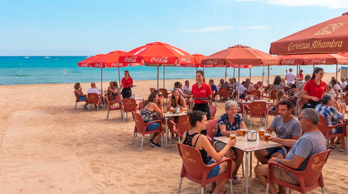 De Hoge Raad kan zelfstandige hoteliers laten zitten zonder de gratis tafels en parasols die merken weggeven